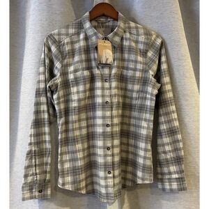 Royal Robbins Lieback Organic Cotton Flannel Top Women's Small NEW